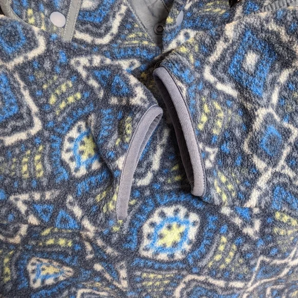 Rare Patagonia Honeycomb Blue Synchilla Fleece Pullover XS - Picture 9 of 9